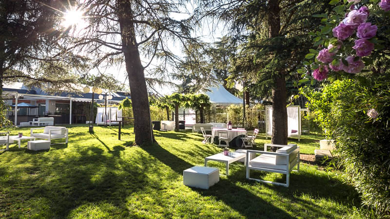 Jardines del Restaurante San Francisco en el monte de El Pardo